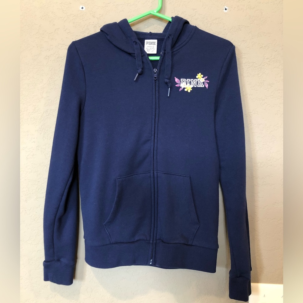 NWOT PINK fleece zip hoodie
